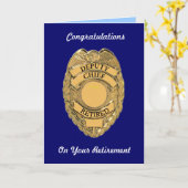 警察副署長リタイアカード カード (黄色い花)