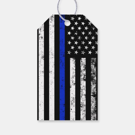 警察動揺して旗 ギフトタグ (裏面)