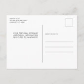 警察卒業シンブルーライン法執行機関 インビテーションポストカード (裏面)