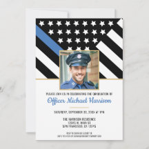 警察卒業ブルーライン法執行写真