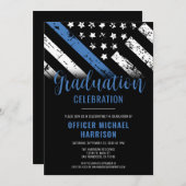 警察卒業党ブルーライン法執行機関 招待状 (正面/裏面)