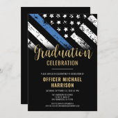 警察卒業党ブルーライン法執行機関 招待状 (正面/裏面)