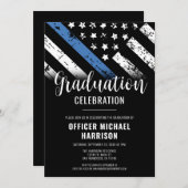 警察卒業党ブルーライン法執行機関 招待状 (正面/裏面)