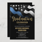 警察卒業党法執行優良線 招待状 (正面/裏面)