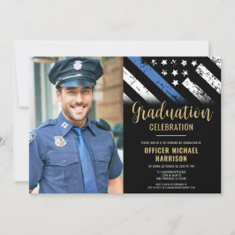 警察卒業党法執行写真 招待状