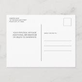 警察卒業写真シンブルーラインパーティー 案内ポストカード (裏面)