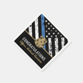 警察卒業法執行役員パーティー スタンダードカクテルナプキン (角)