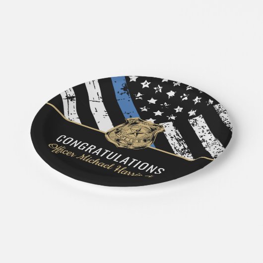 警察卒業法執行役員パーティー ペーパープレート (アングル)