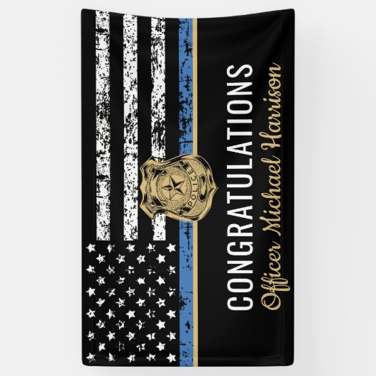 警察卒業法執行役員パーティー 横断幕 (縦)