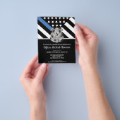 警察卒業法執行招待状 チラシ (手)