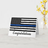 警察卒業法執行青線 カード (黄色い花)