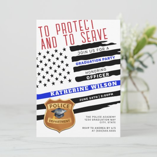 警察卒業 招待状 (スタンド正面)