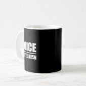 警察反テロ法執行衣装国連 コーヒーマグカップ (正面左)
