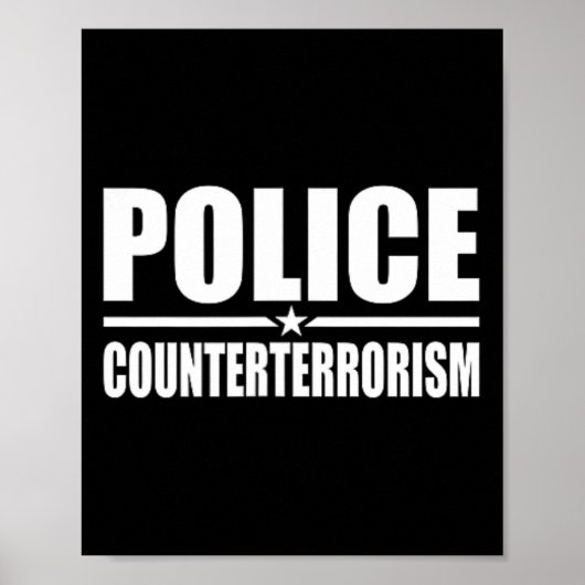 警察反テロ法執行衣装国連 ポスター (正面)