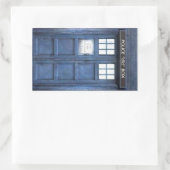 警察呼び出しボックス長方形シール 長方形シール (バッグ)