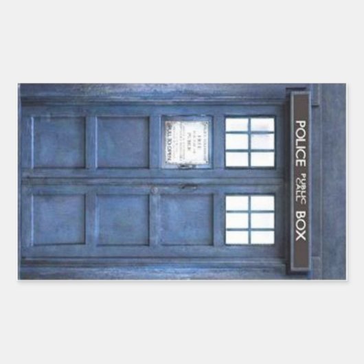 警察呼び出しボックス長方形シール 長方形シール (正面)