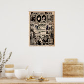 警察図解入りの、写真付きののニュースJack the Ripper ポスター (キッチン)