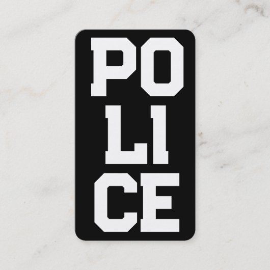 🚓警察垂直 名刺 (正面)