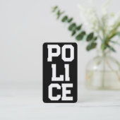 🚓警察垂直 名刺 (スタンド正面)