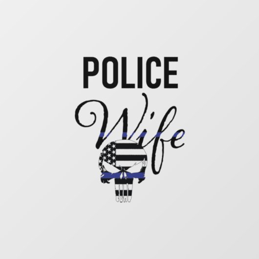警察妻カーデカール ウィンドウサイン (シート)