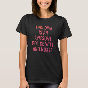 警察妻ナースライフRnママ9 Tシャツ