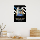 警察学校の卒業党旗の写真ようこそ ポスター (キッチン)