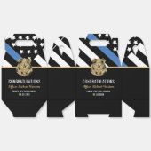 警察学校の卒業式の細いブルーライン国旗 フェイバーボックス (見開き)