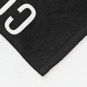 警察学校の卒業式の細いブルーライン国旗 フリースブランケット (角)