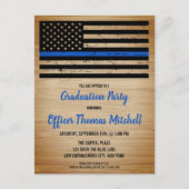 警察学校の卒業式シンブルーラインパーティーアン 案内ポストカード (正面)