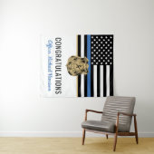 警察学校の卒業式シンブルーラインパーティー タペストリー (インサイチュ(横))