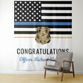 警察学校の卒業式シンブルーラインパーティー タペストリー (インサイチュ)