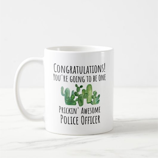 警察学校の卒業後の新しい役員ギフト コーヒーマグカップ (左)
