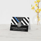 警察学校の卒業法執行機関 カード (黄色い花)