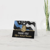 警察学校の卒業法執行機関 サンキューカード (正面)