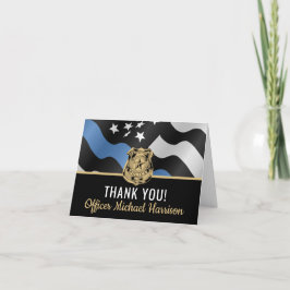 警察学校の卒業法執行機関 サンキューカード