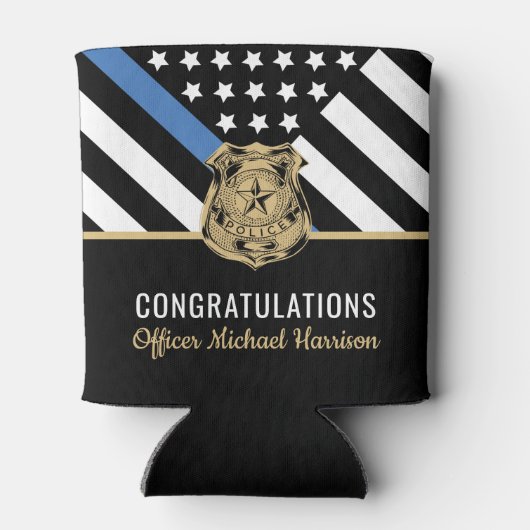 警察学校の卒業法執行機関 缶クーラー (裏面)