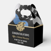 警察学校の卒業青い線旗 フェイバーボックス (裏面サイド)