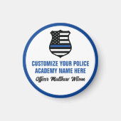 警察学校パーソナライズされた卒業 マグネット (正面)