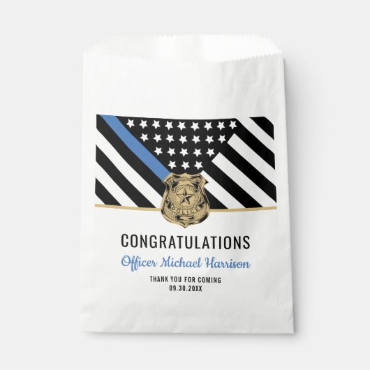 警察学校ブルーライン卒業祝い フェイバーバッグ (正面)