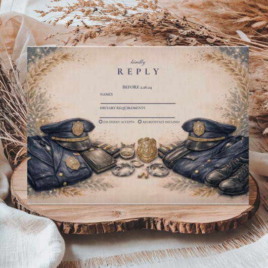 警察学校卒業式公式バッジ 出欠カード