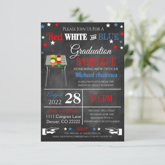 警察学校卒業招待状  招待状 (スタンド正面)