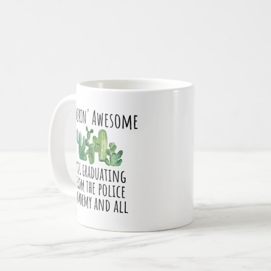 警察学院卒業ギフトアイディア コーヒーマグカップ (正面左)