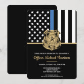 警察学院卒業法執行役員 招待状 (正面/裏面)