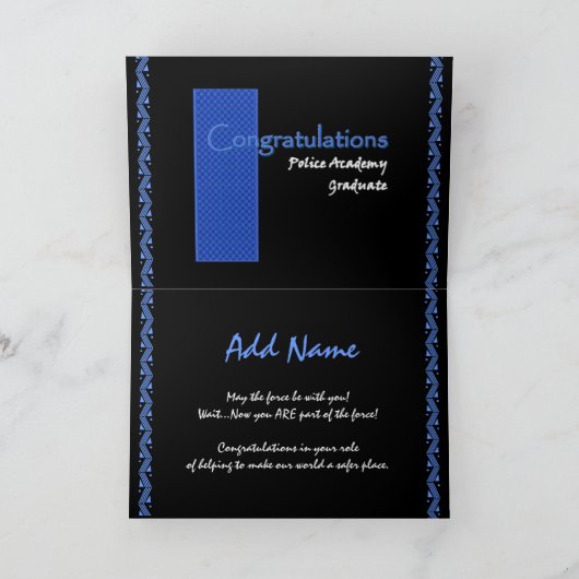 警察学院卒業 カード (内部)