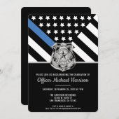 警察学院法執行卒業会 招待状 (正面/裏面)