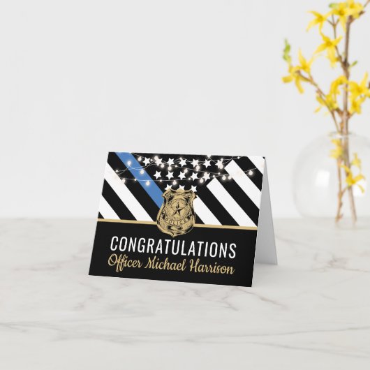 警察学院法執行卒業 カード (黄色い花)