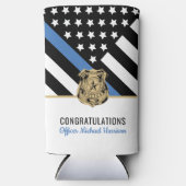 警察学院法執行卒業 スリム缶クーラー (正面)