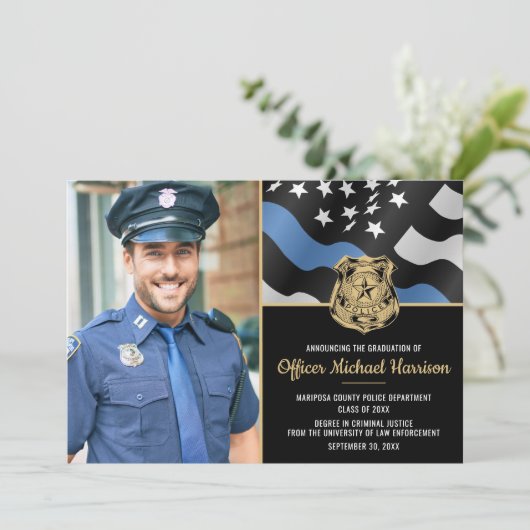 警察学院法執行卒業 案内状 (スタンド正面)