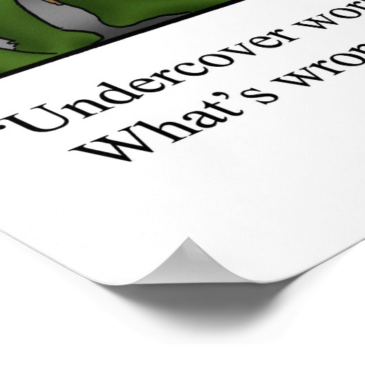 警察官おもしろいのユーモアのポスター ポスター (角)