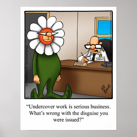 警察官おもしろいのユーモアのポスター ポスター (正面)